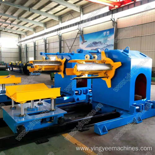 7 tons hydraulic decolier with coil car